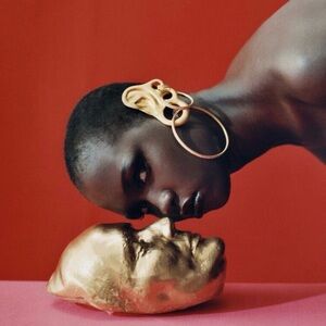 Schiaparelli Style Multi Pierced Hoop Earrings